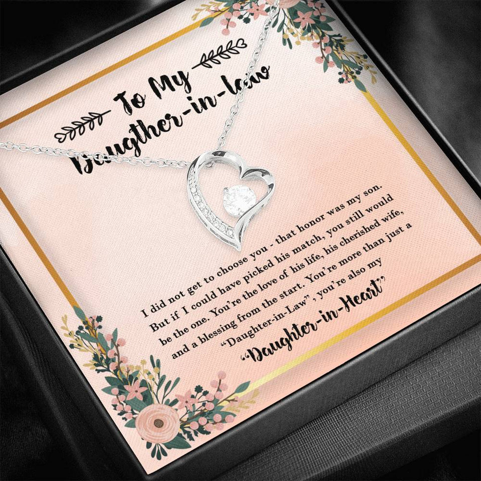 You Will Still Be The One - Gift For Daughter In Law Forever Love Necklace