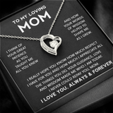 To My Loving Mom | I Really Hope | Forever Love Necklace