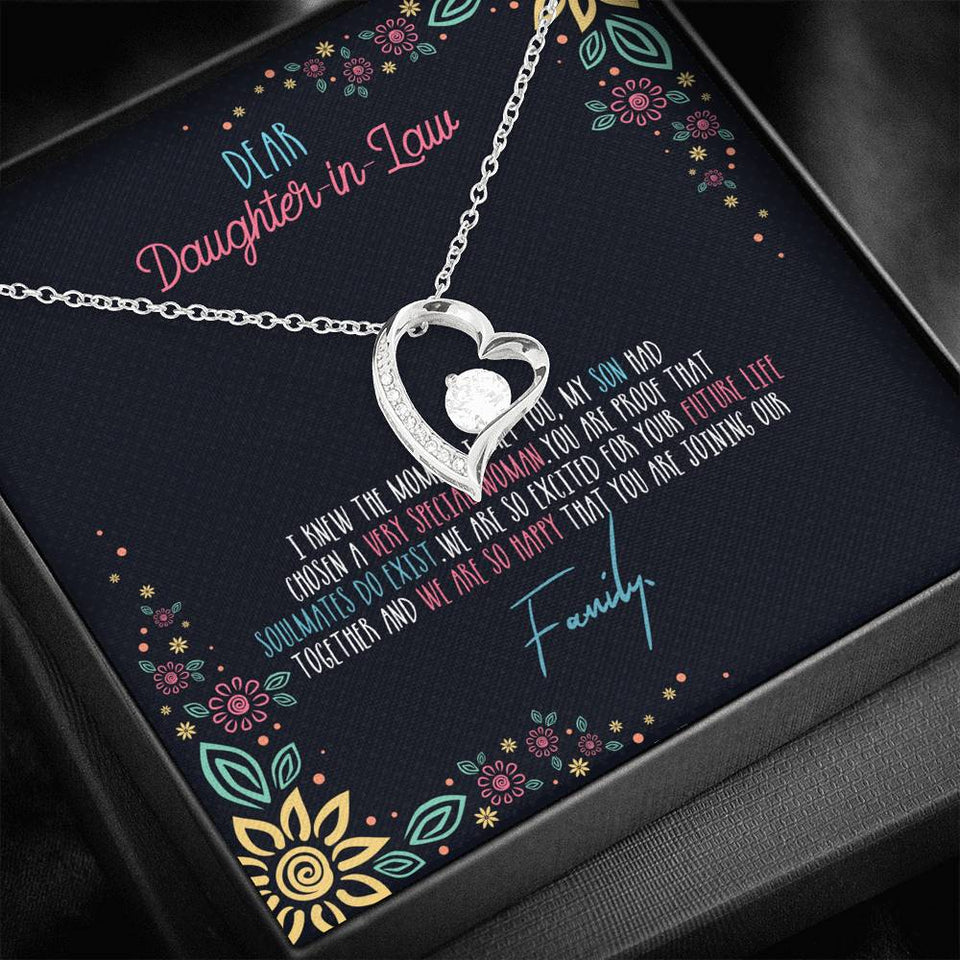 Soulmates Do Exist - Gift For Daughter in Law Forever Love Necklace