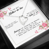 You Loved Him First - Gift For Mother Of The Groom Forever Love Necklace