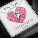 To My Daughter from Dad Valentine's Day Forever Love Necklace