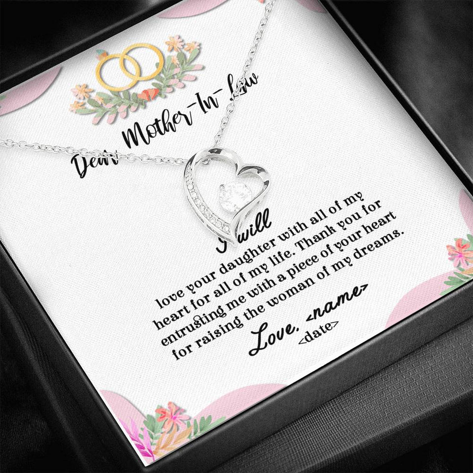 All Of My Life - For Mother Of The Bride Forever Love Necklace