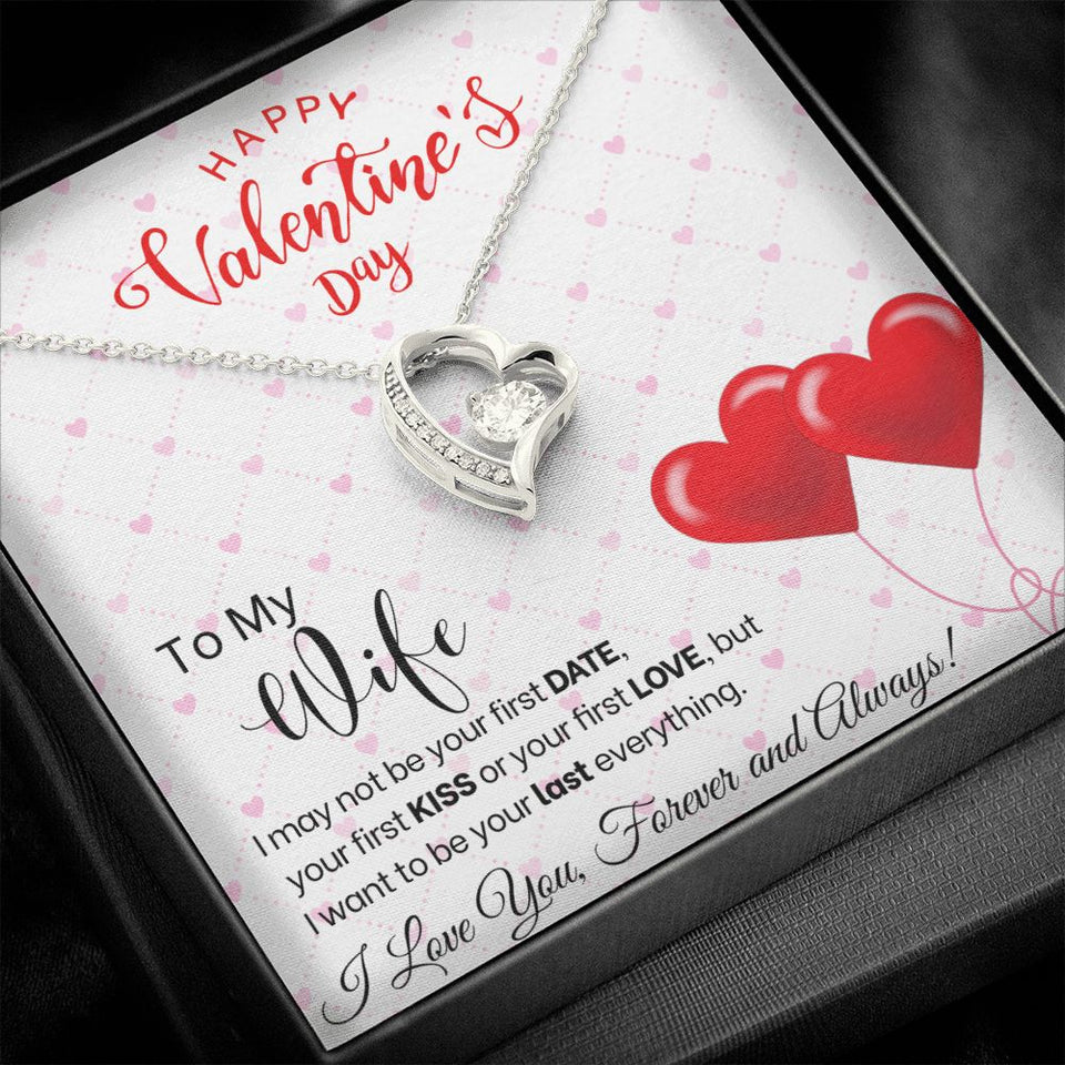 To My Wife - Forever Love Necklace - Red Balloons Gift For Mom, necklace For Wife, Gift For Mother's Day