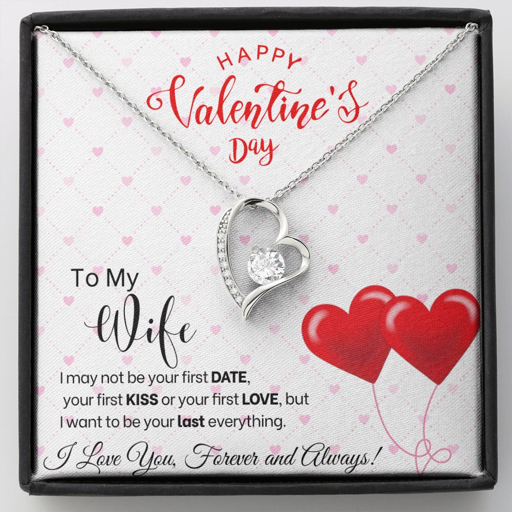 To My Wife - Forever Love Necklace - Red Balloons Gift For Mom, necklace For Wife, Gift For Mother's Day