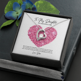 To My Daughter from Dad Valentine's Day Forever Love Necklace