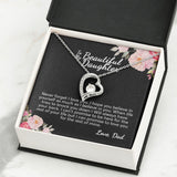 To My Beautiful Daughter From Dad | I Can Promise | Forever Love Necklace