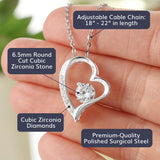Namashops - Forever Love Necklace - To My Future Wife - Forever Love - My Other Half, Gift For Wife, For Mom, Gift For Christmas, Birthday