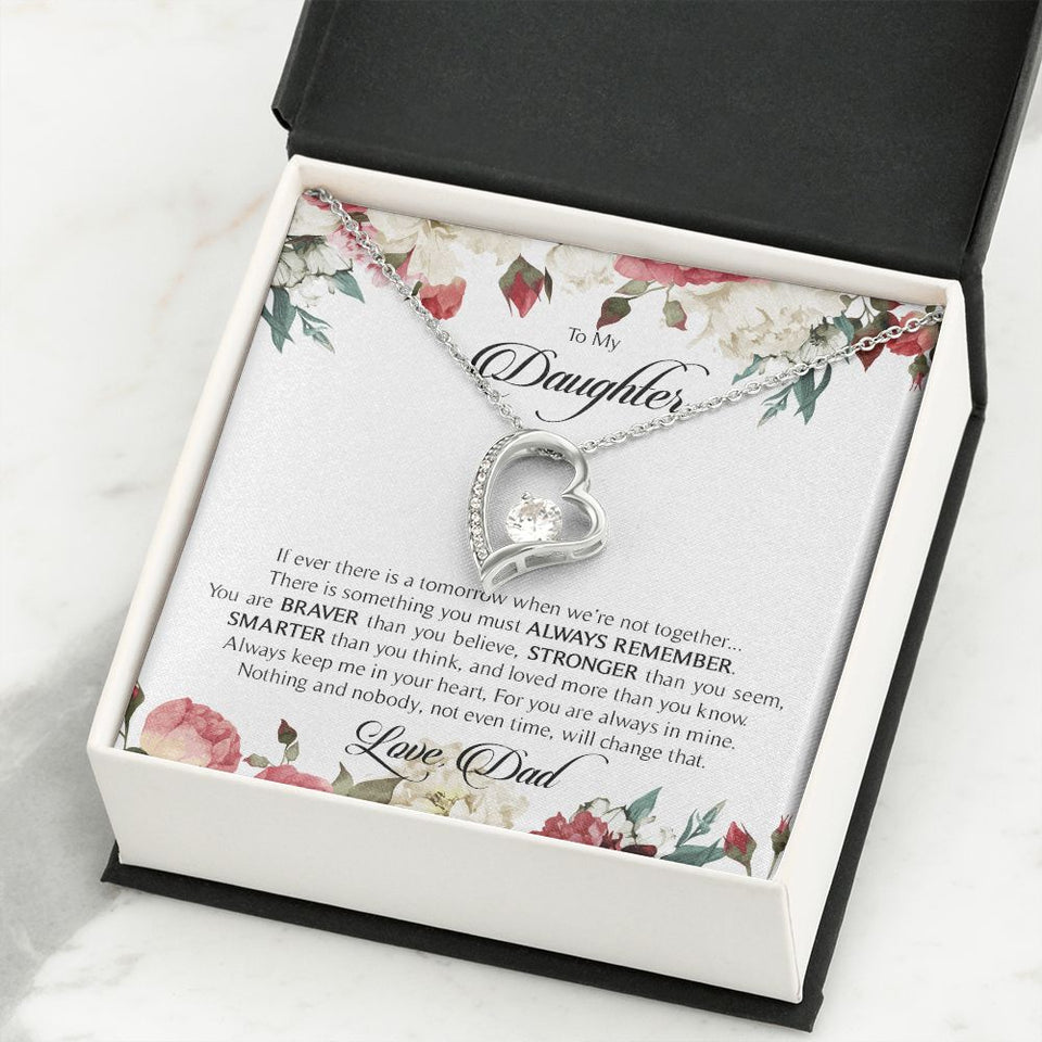 To My Daughter From Dad | When We're Not Together | Forever Love Necklace