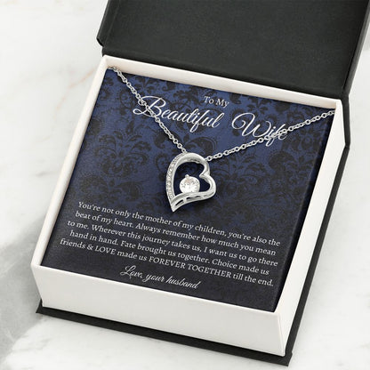 To My Beautiful Wife | Forever Together | Forever Love Necklace