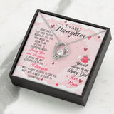 To my Daughter-01 Daughter Forever Love Heart Necklace