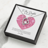 To My Daughter from Dad Valentine's Day Forever Love Necklace