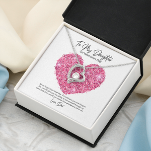 To My Daughter from Dad Valentine's Day Forever Love Necklace