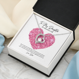 To My Daughter from Dad Valentine's Day Forever Love Necklace