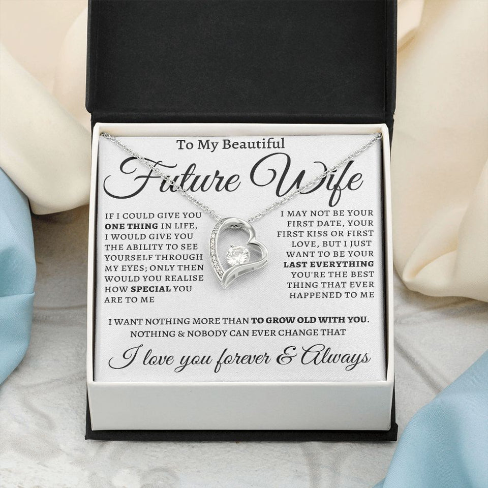 Forever Love Necklace For My Future Wife Gift For Mom, necklace For Wife, Gift For Mother's Day