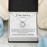 I'm sorry for hurting you - Forever Love Necklace
