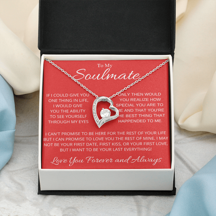 To My Soulmate Necklace - Best Valentines Gift for Wife Girfriend - How Special You Are To Me - You Are The Best Thing That Ever Happended To Me Forever Love Necklace LX032D