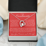To My Soulmate Necklace - Best Valentines Gift for Wife Girfriend - How Special You Are To Me - You Are The Best Thing That Ever Happended To Me Forever Love Necklace LX032D