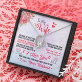 To My Wife Necklace - Valentines Gift for Wife - You make me smile ever when I feel like crying - You can't stop me from loving you - Forever Love Necklace LX032E