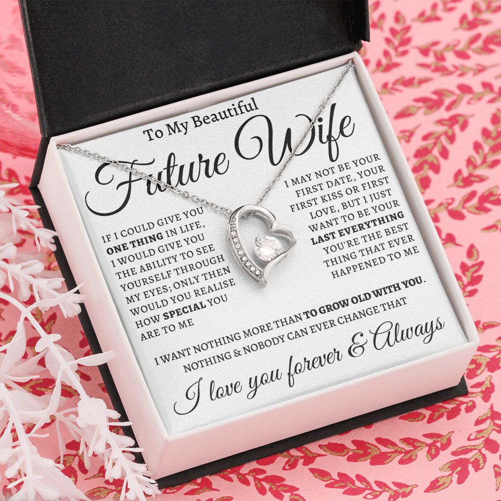 Forever Love Necklace For My Future Wife Gift For Mom, necklace For Wife, Gift For Mother's Day