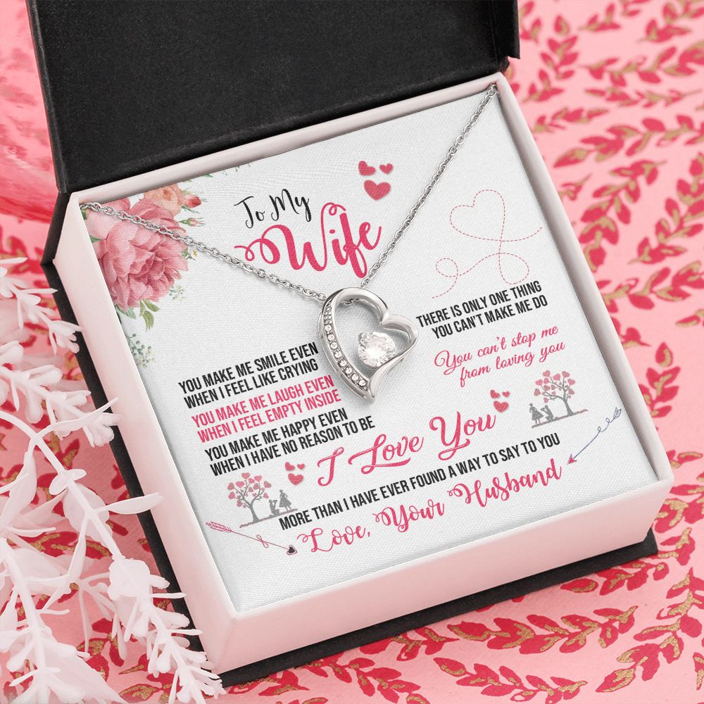 To My Wife | You Can't Stop Me From Loving You | Forever Love Necklace
