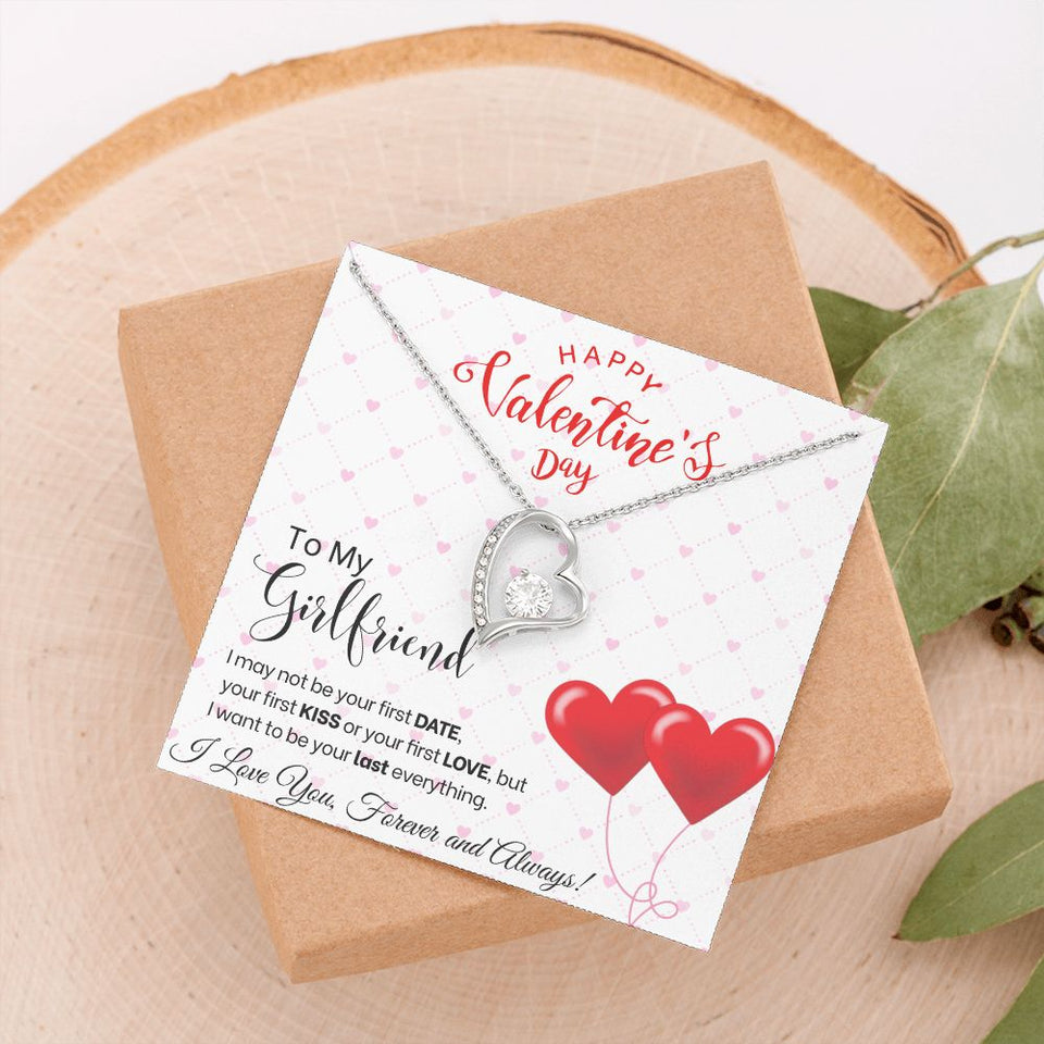 To My Girlfriend - Forever Love Necklace - Red Balloons Gift For Mom, necklace For Wife, Gift For Mother's Day