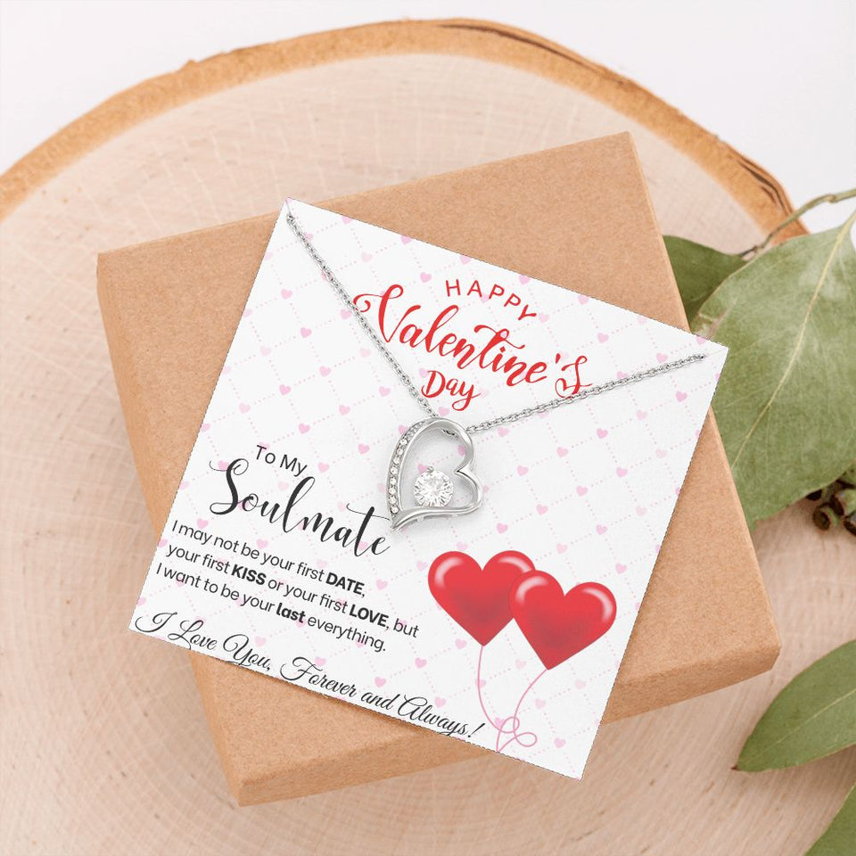 To My Soulmate - Forever Love Necklace - Red Balloons Gift For Mom, necklace For Wife, Gift For Mother's Day