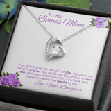 To My Bonus Mom - Forever Love Necklace Gift For Mom, necklace For Wife, Gift For Mother's Day