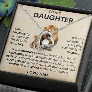 18th birthday gift for Daughter, Forever Love Necklace, Gift for Daughter 21st birthday, Wedding Day Gift for Daughter From Dad
