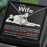 To My Wife - Forever Love Necklace - Booty Grabbin' - Black Card Gift For Mom, necklace For Wife, Gift For Mother's Day