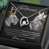 To My Girlfriend - Forever Love Necklace - Hand in Hand Gift For Mom, necklace For Wife, Gift For Mother's Day