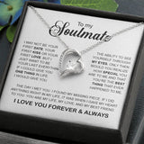 To My Soulmate | You Are My Missing Piece | Romantic Gift Forever Love Necklace