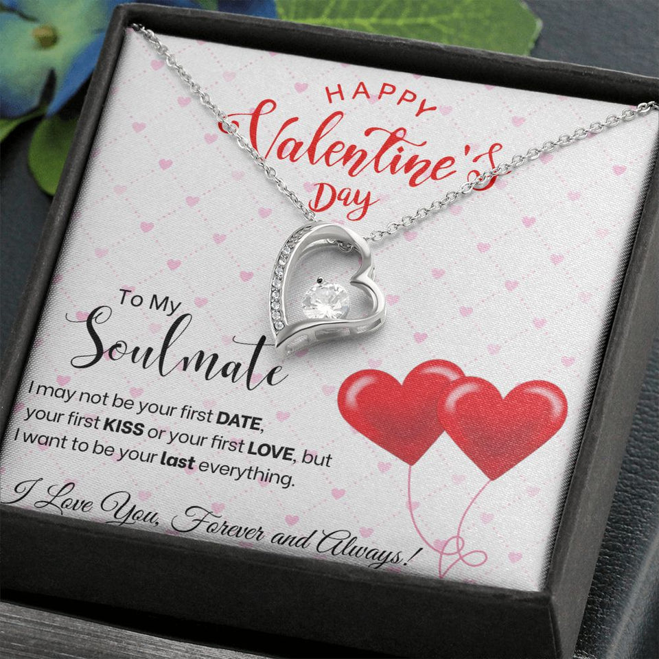 To My Soulmate - Forever Love Necklace - Red Balloons Gift For Mom, necklace For Wife, Gift For Mother's Day