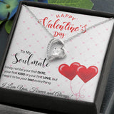 To My Soulmate - Forever Love Necklace - Red Balloons Gift For Mom, necklace For Wife, Gift For Mother's Day
