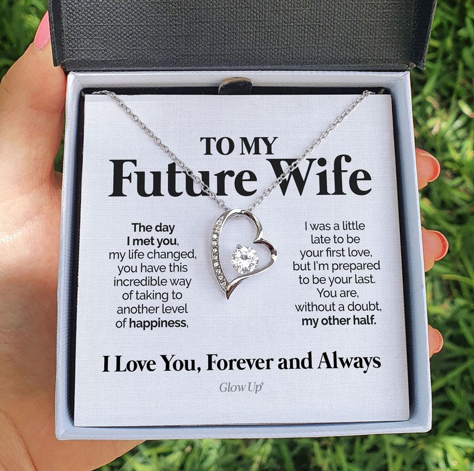 Forever Love Necklace - To My Future Wife - Forever Love - My Other Half Gift For Wife For Mom Gift For