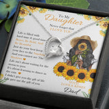 To My Daughter From Dad | Keep Your Face To The Sunshine | Forever Love Necklace