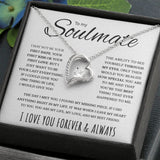 To My Soulmate | My Life My Love My Best Friend | Forever Love Necklace