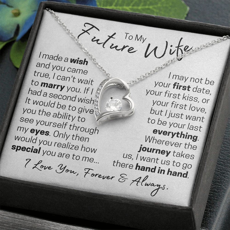 Future Wife - Forever Hand in Hand - Forever Love Necklace