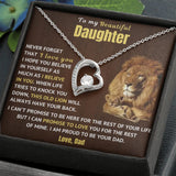 Dad to Daughter Necklace - Forever Love Necklace - Necklace Gift for Daughter from Dad