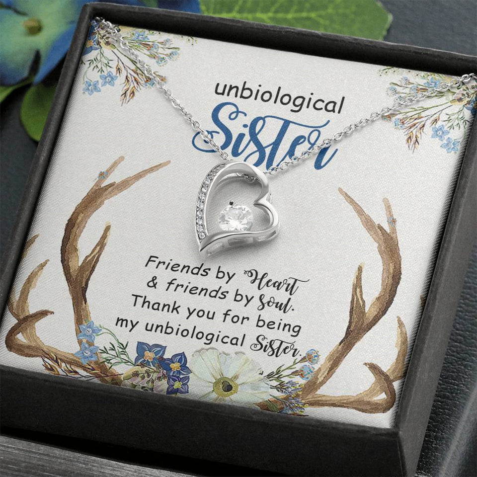 Gift For Friend Friends By Heart And Friends By Soul Forever Love Necklace