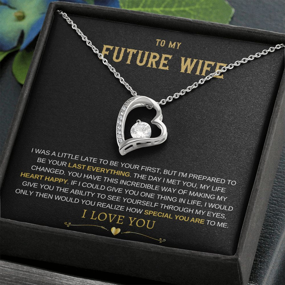 Future Wife Forever Love Necklace - Heart Happy