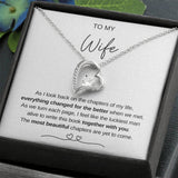 To My Wife Forever Love Necklace Beautiful Chapters