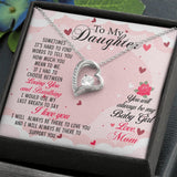 To my Daughter-01 Daughter Forever Love Heart Necklace