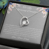 To My Amazing Daughter - From Dad - Forever Love Necklace Gift For Mom, necklace For Wife, Gift For Mother's Day
