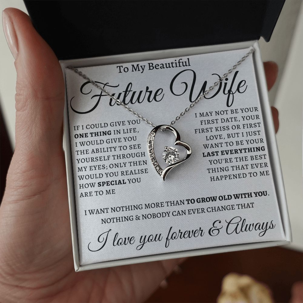 Forever Love Necklace For My Future Wife Gift For Mom, necklace For Wife, Gift For Mother's Day