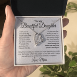 Namashops - Forever Love Necklace - To my Beautiful Daughter -  I'm proud of you - Forever Love necklace, Gift For Wife, For Mom, Gift For Birthday, Christmas,