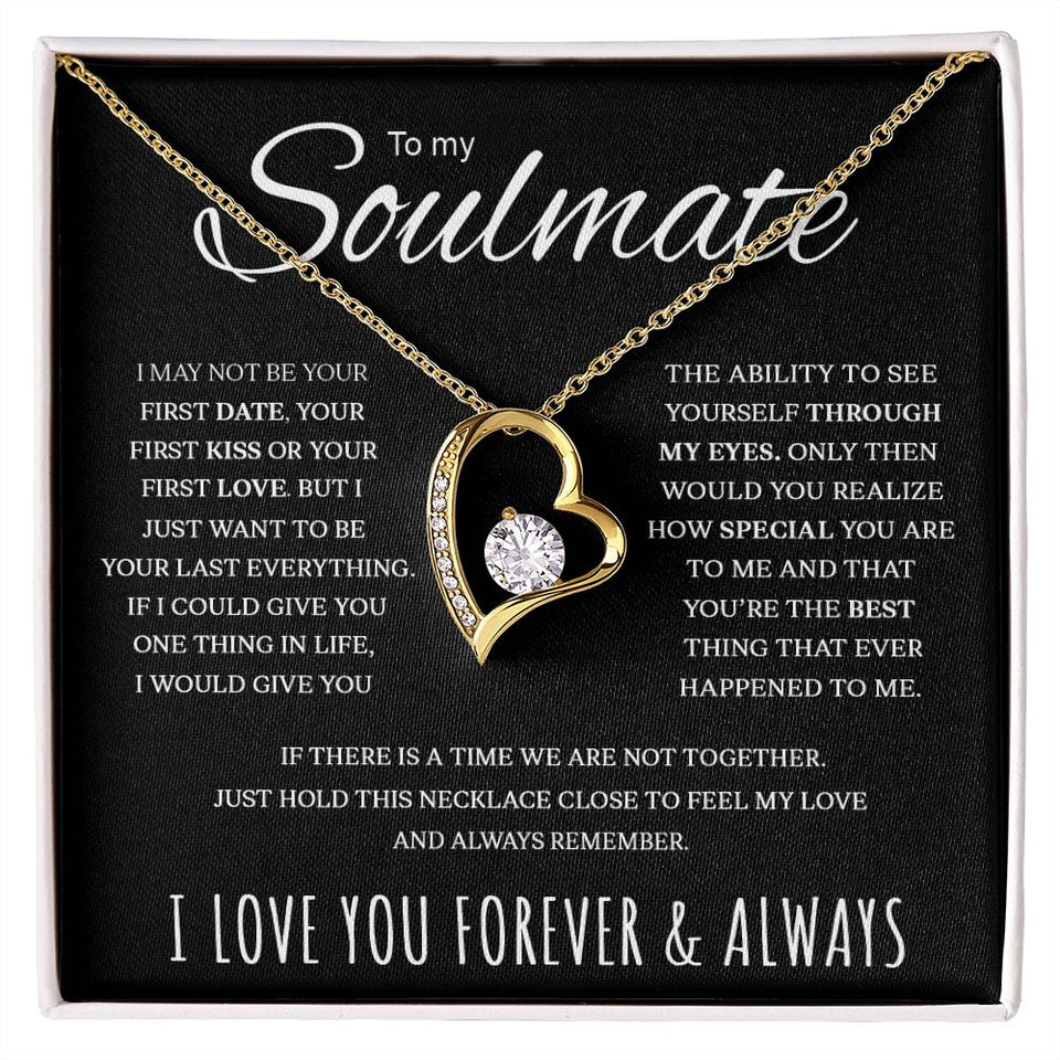 Soulmate If There Is A Time | Valentines Gifts For Soulmate | Forever Love Necklace
