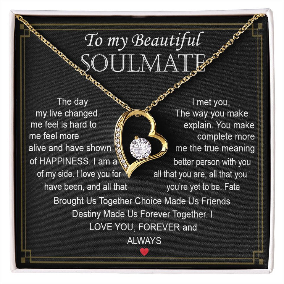 To My Beautiful Soulmate | The Day My Live Changed | Forever Love Necklace
