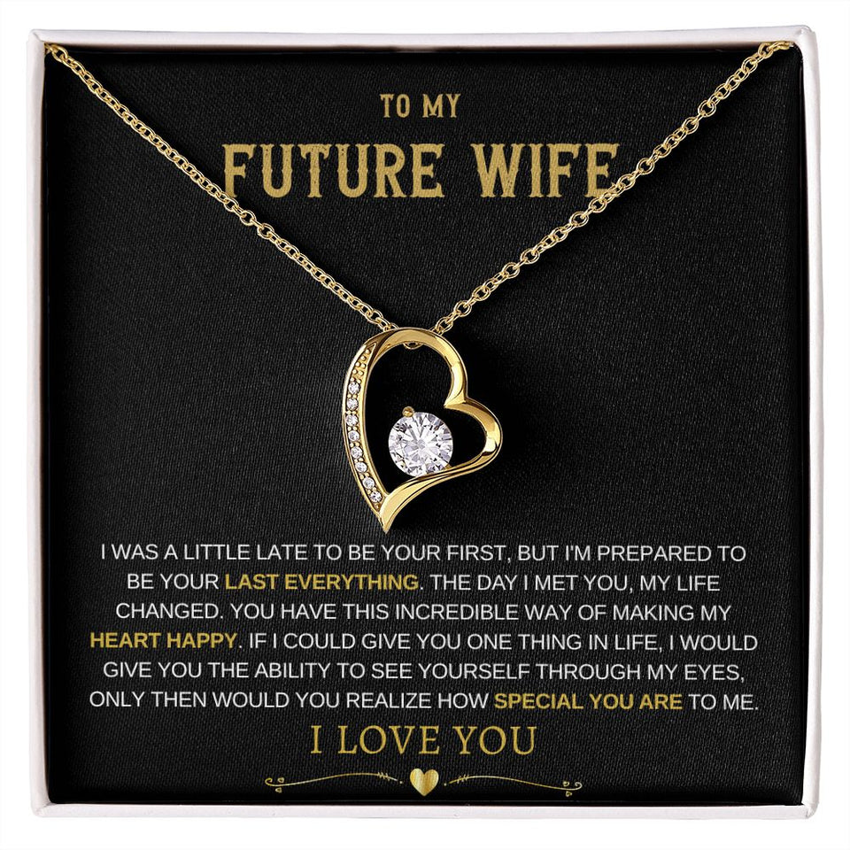 Future Wife Forever Love Necklace - Heart Happy