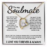 To My Soulmate - Forever Love Necklace - The Day I Met You - White Card