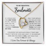 Beautiful Soulmate- One thing in life Forever Love Necklace